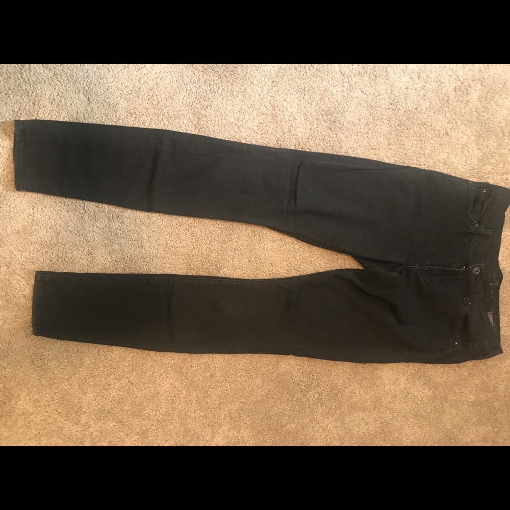 7 for all mankind Black Skinny Jeans